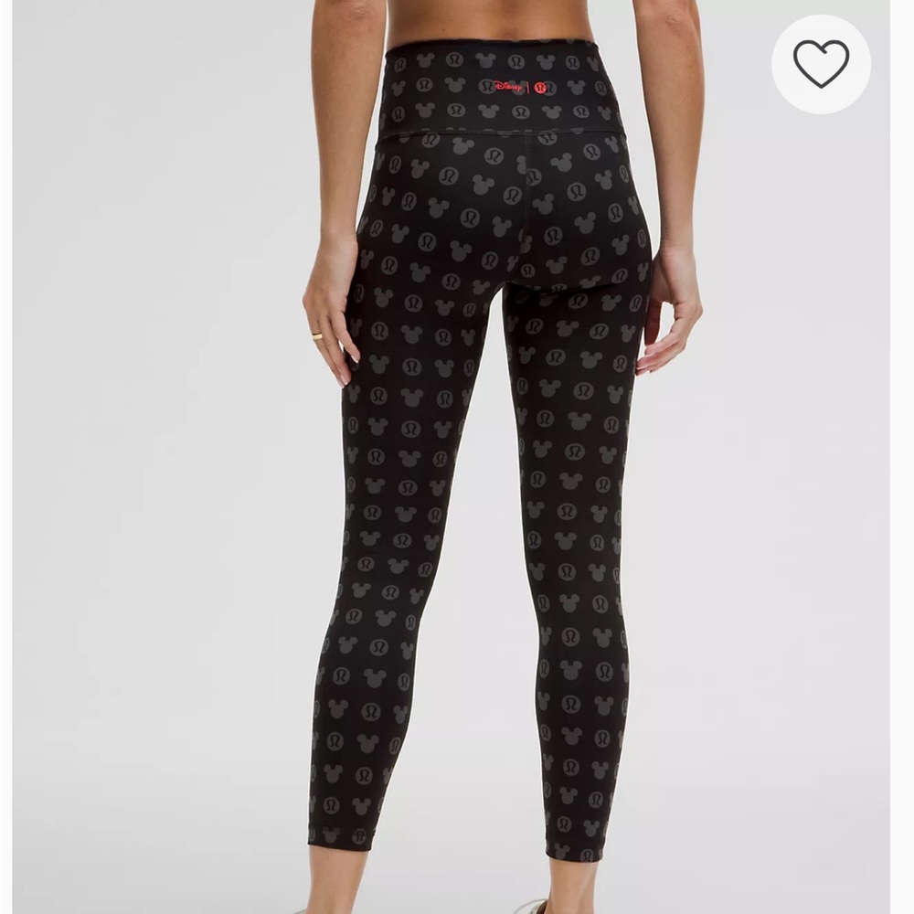 Lululemon x Disney Black Mickey Mouse Women's Leggings